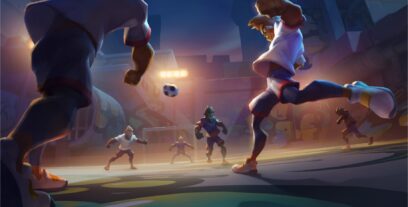 The first football game of Metaverse was released! monkey ball game training