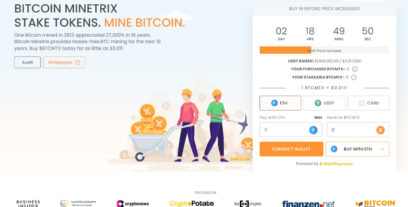 الفرصة الأخيرة: المرحلة الثانية للبيع المسبق لمشروع Bitcoin Minetrix أوشكت على الانتهاء؛ تفويت الفرصة قد يكلفكم الكثير مع اقتراب السوق الصاعدة لبيتكوين في 2024