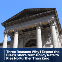 Three Reasons Why I Expect the BOJ's Short-term Policy Rate to Rise No Further Than Zero